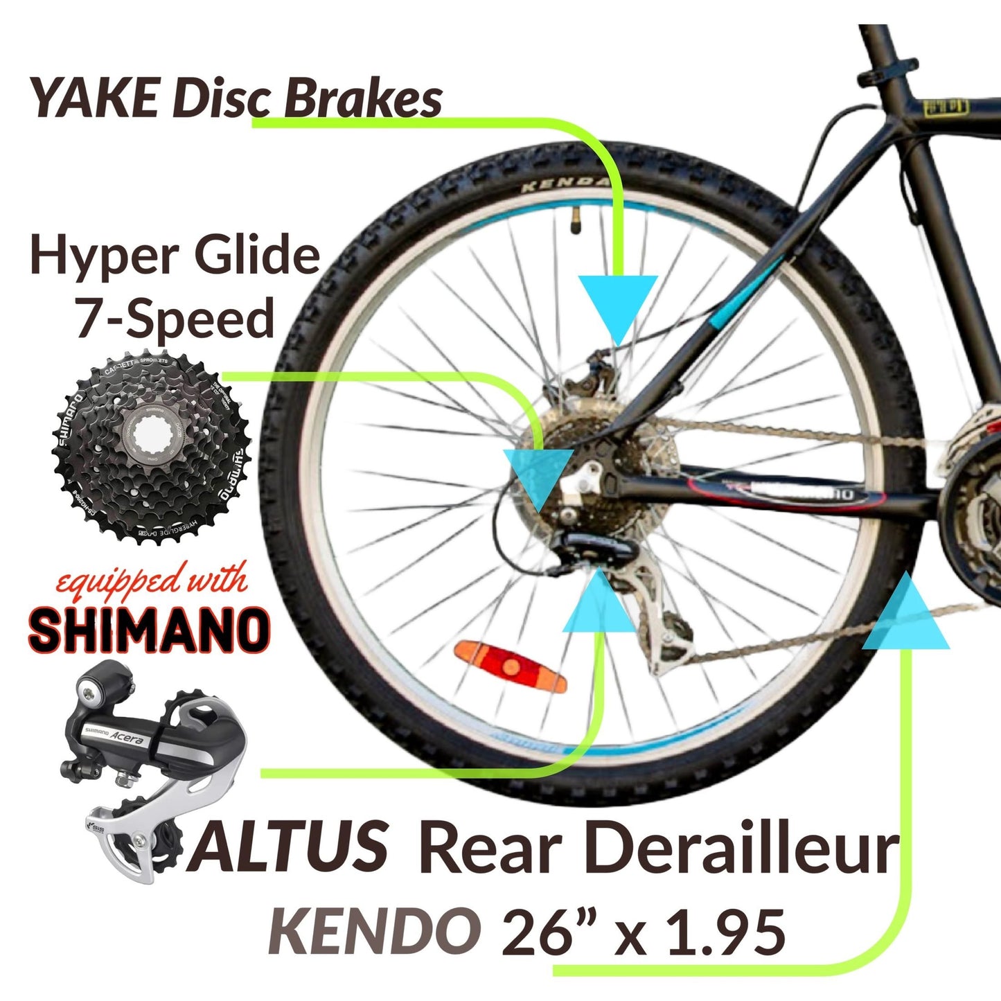 2025 Infinity 3rd GENERATION Crazyhorse HT26 Plateau SHIMANO 21-Speed With Front Suspension