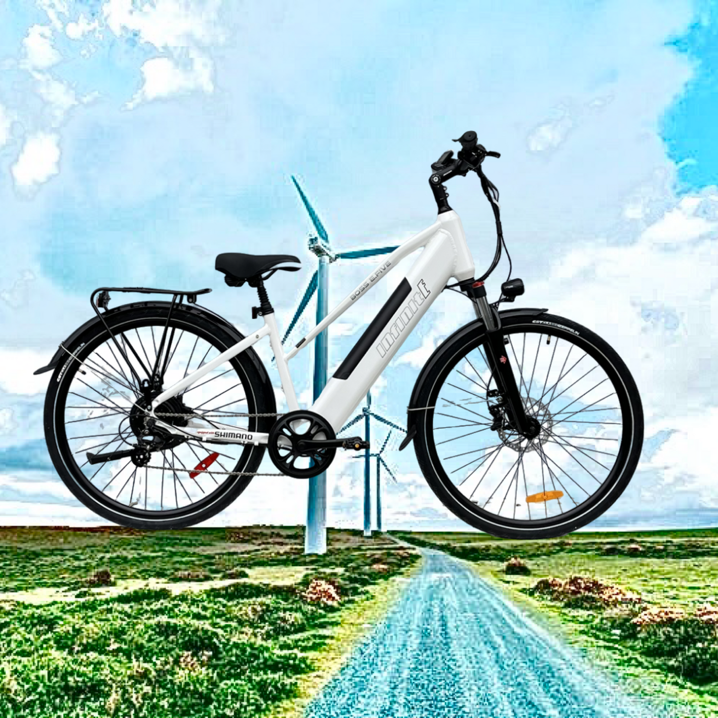 2025 InfinitE DRIVE SYSTEMS BOSS E.FIVE City Hybrid 700c 3rd GEN EBIKE UL CERTIFIED