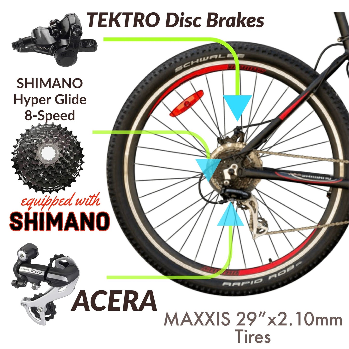 2025 Infinity Crazyhorse HT29 XM5 ST SHIMANO Acera 24-Speed with SUNTOUR Front Suspension
