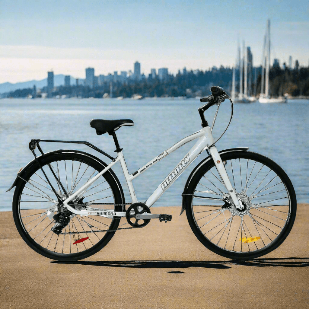 2025 Infinity LADIES Step Thru BOSS.three 7-Speed Dual Disc 700c Comfort Hybrid