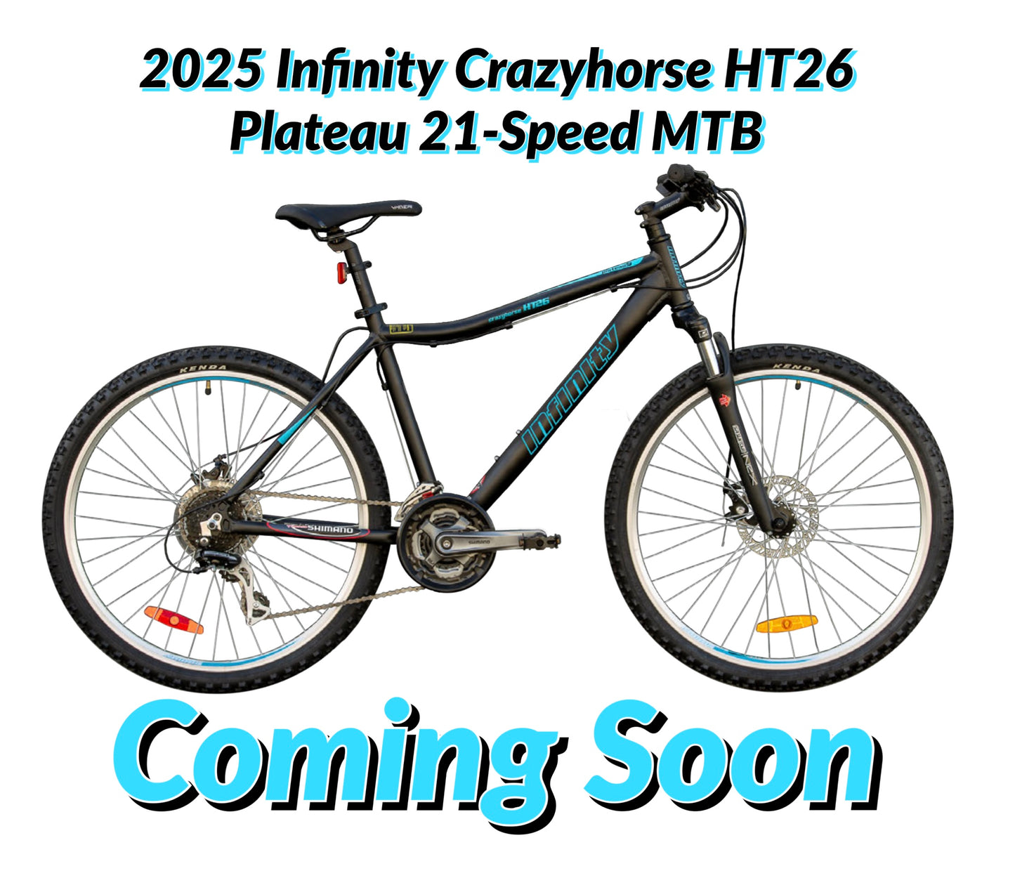 2025 Infinity 3rd GENERATION Crazyhorse HT26 Plateau SHIMANO 21-Speed With Front Suspension