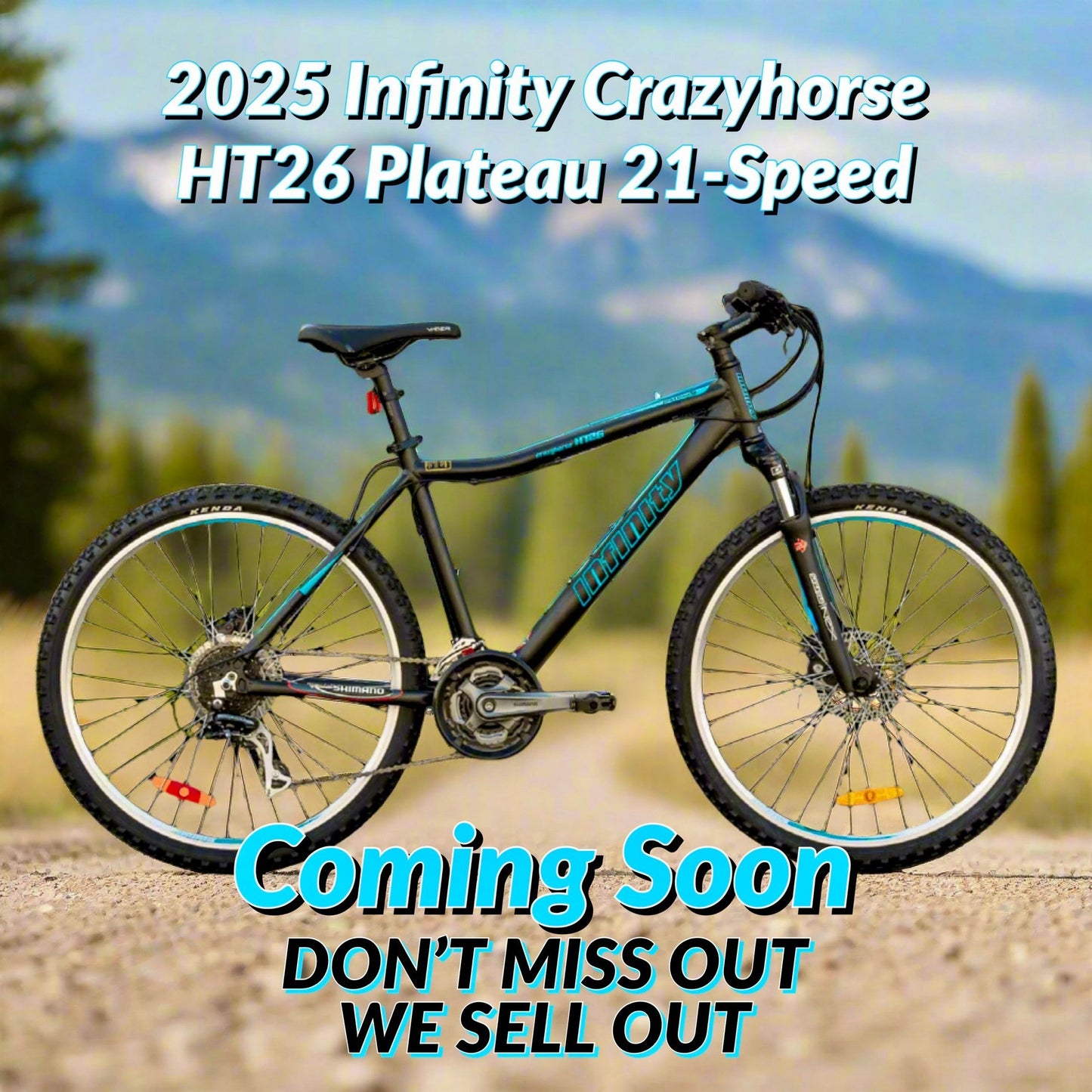 2025 Infinity 3rd GENERATION Crazyhorse HT26 Plateau SHIMANO 21-Speed With Front Suspension