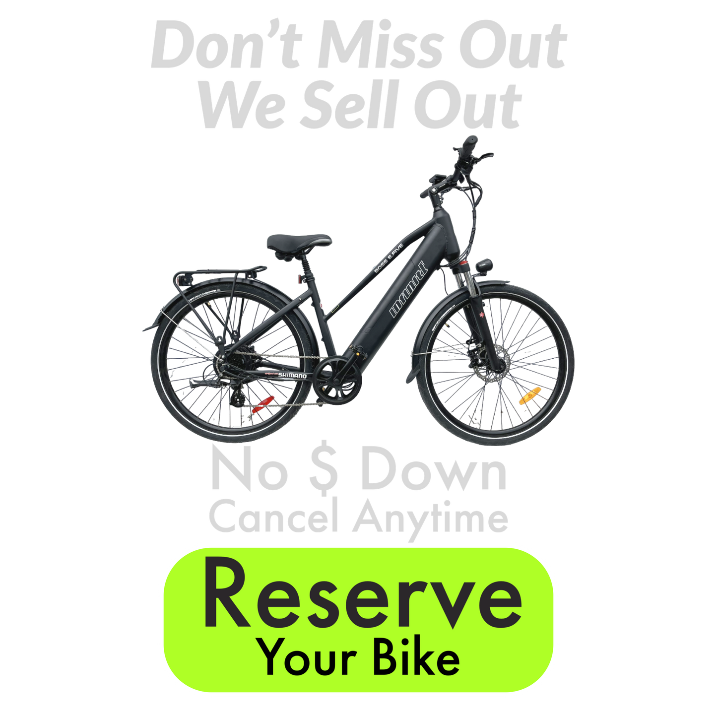 2025 InfinitE DRIVE SYSTEMS BOSS E.FIVE City Hybrid 700c 3rd GEN EBIKE UL CERTIFIED