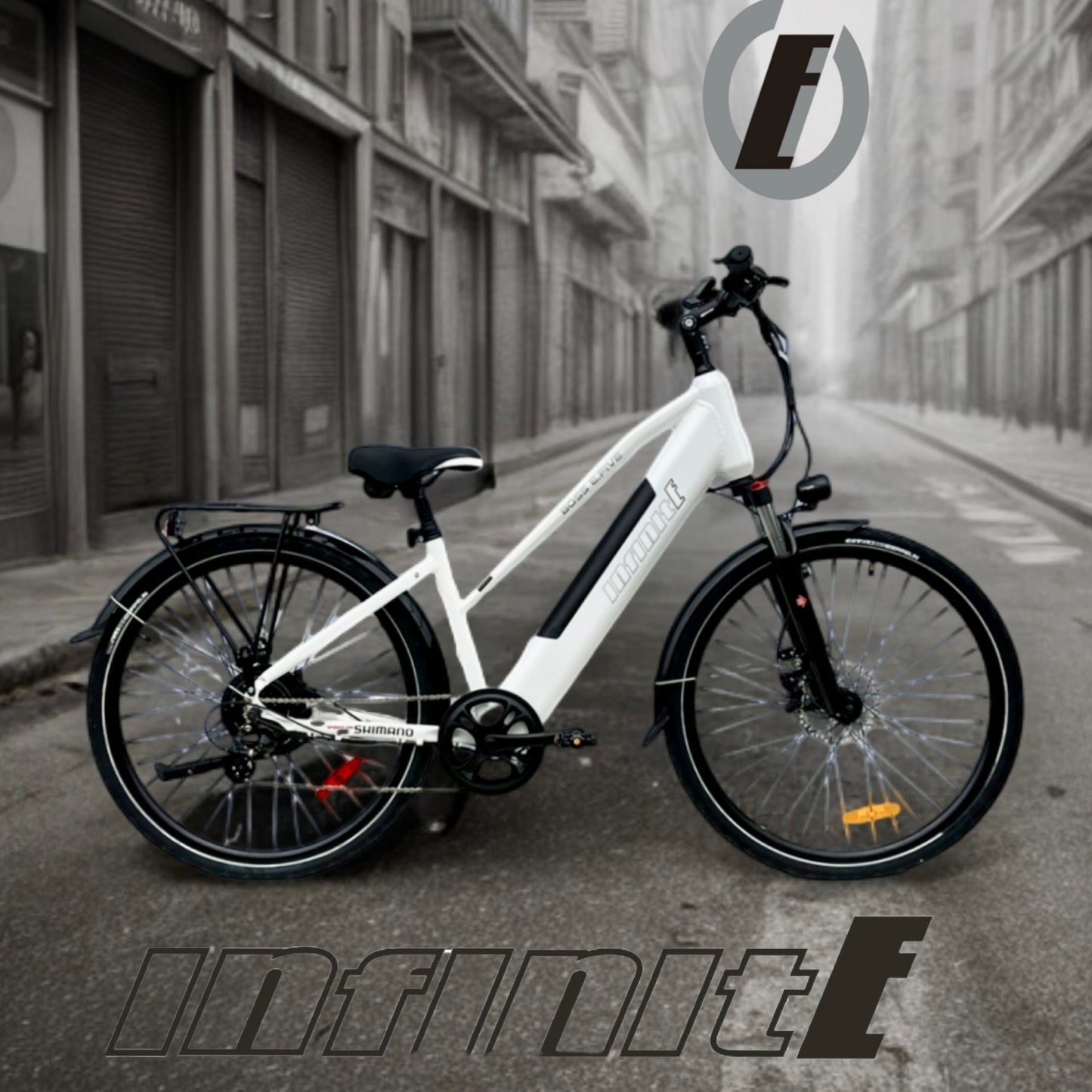 2025  InfinitE DRIVE SYSTEMS BOSS E.FIVE City Hybrid 700c 3rd GEN EBIKE UL CERTIFIED