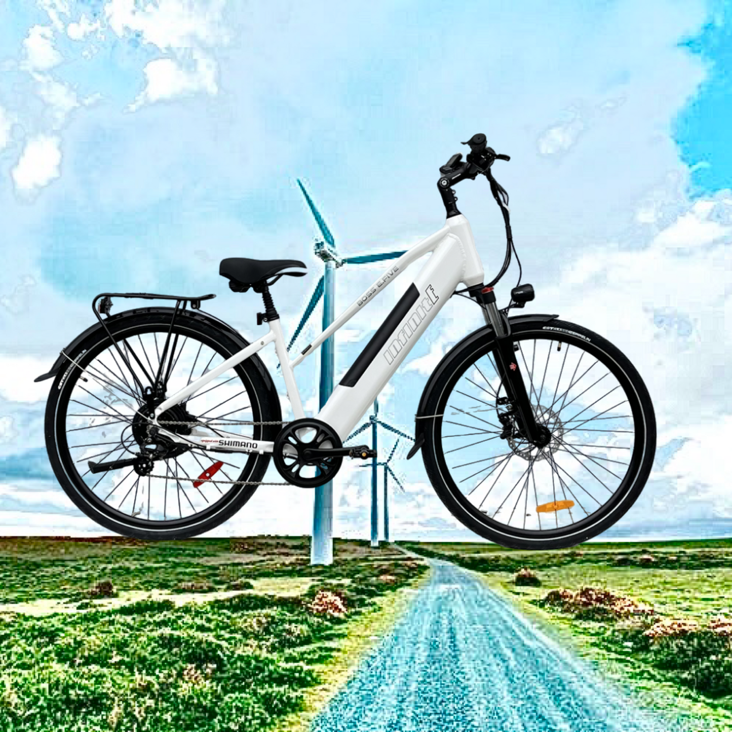 2025  InfinitE DRIVE SYSTEMS BOSS E.FIVE City Hybrid 700c 3rd GEN EBIKE UL CERTIFIED