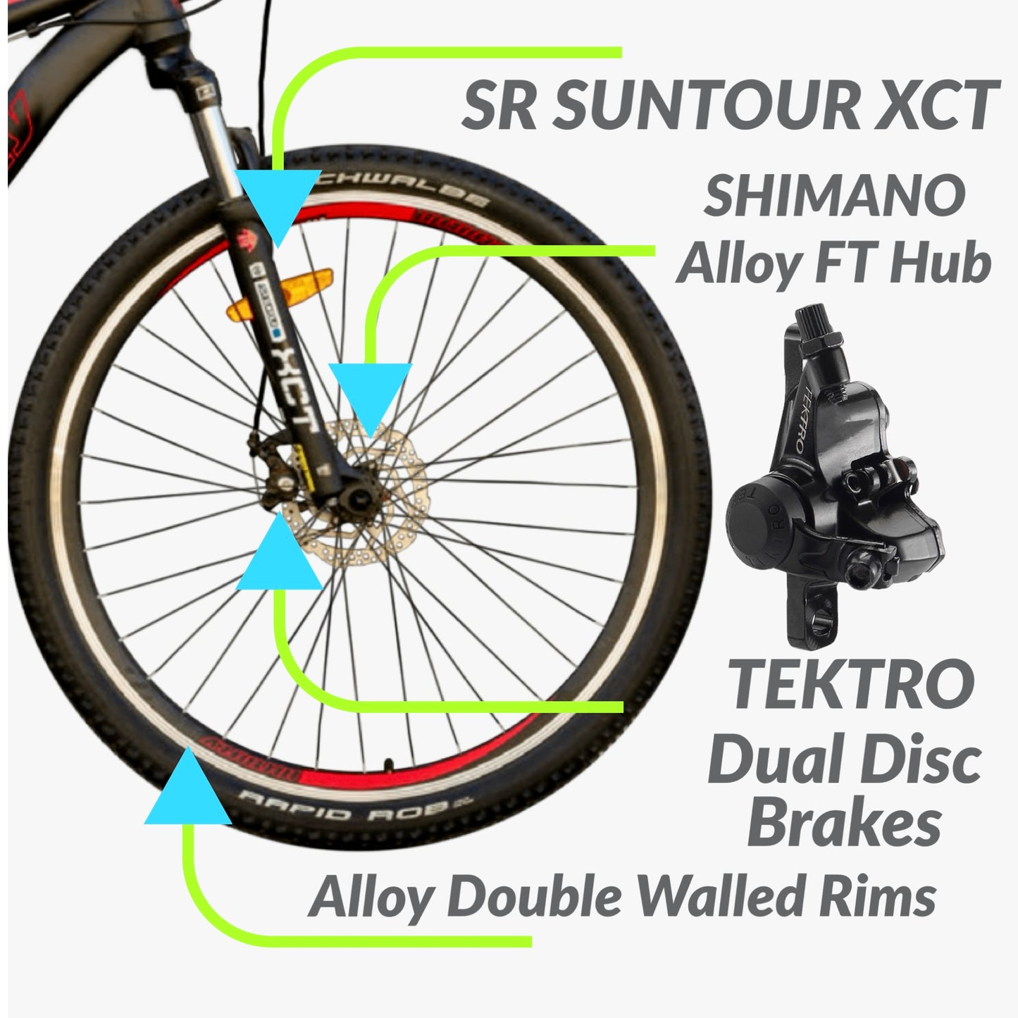 2025 Infinity Crazyhorse HT29 XM5 ST SHIMANO Acera 24-Speed with SUNTOUR Front Suspension