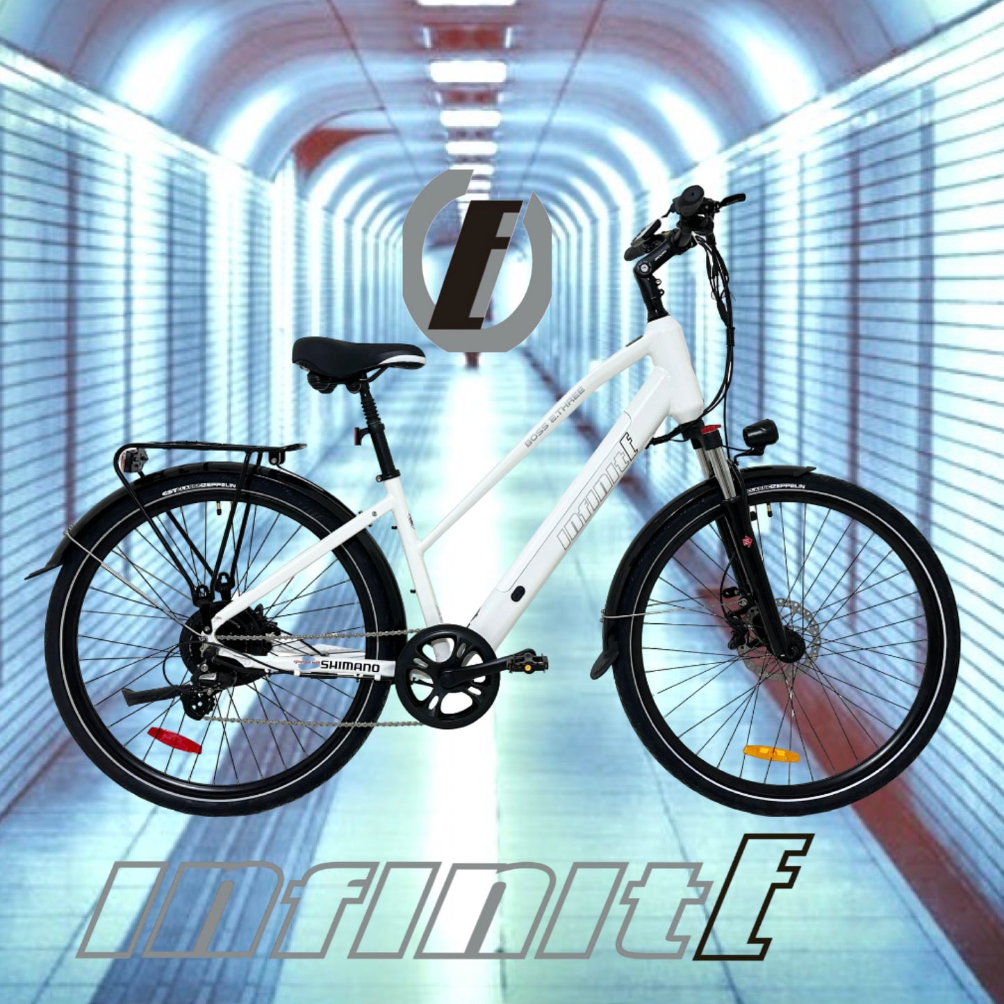 2025 InfinitE DRIVE SYSTEMS BOSS E.THREE CITY HYBRID 700C 3rd GEN EBIKE UL CERTIFIED