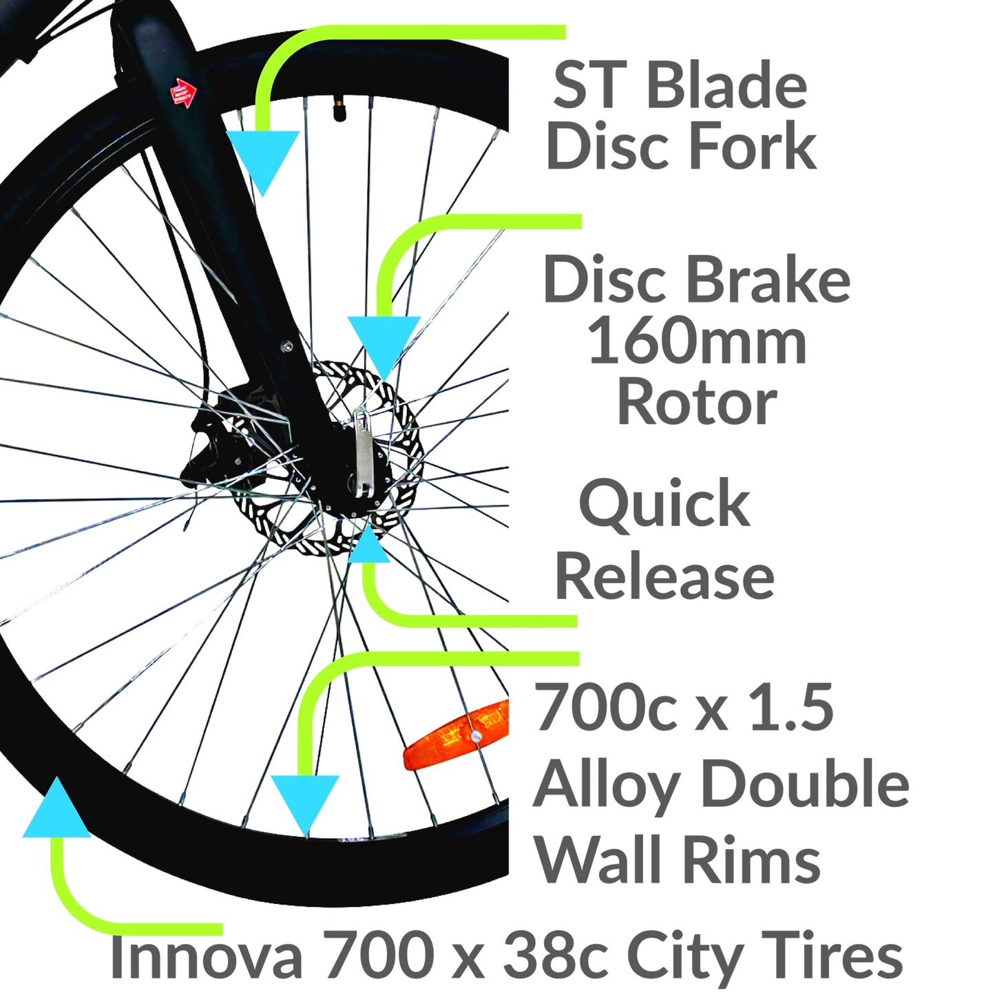 2025 Infinity Step Over Unisex BOSS.three City Hybrid 700c  7-Speed Dual Disc