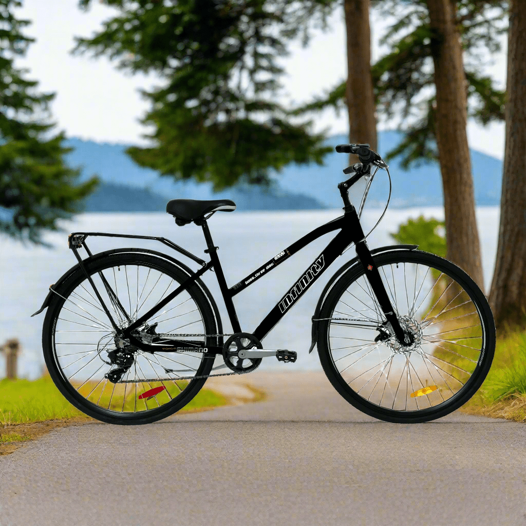 2025 Infinity Step Thru Unisex BOSS.three 7 Speed Dual Disc 700c Comfo Infinity Cycling Innovations
